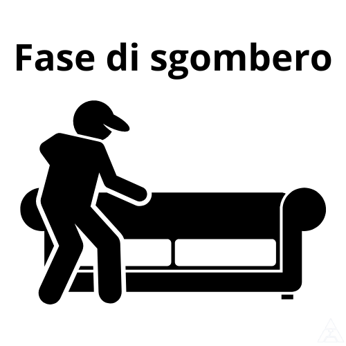 Fase di sgombero post incendio